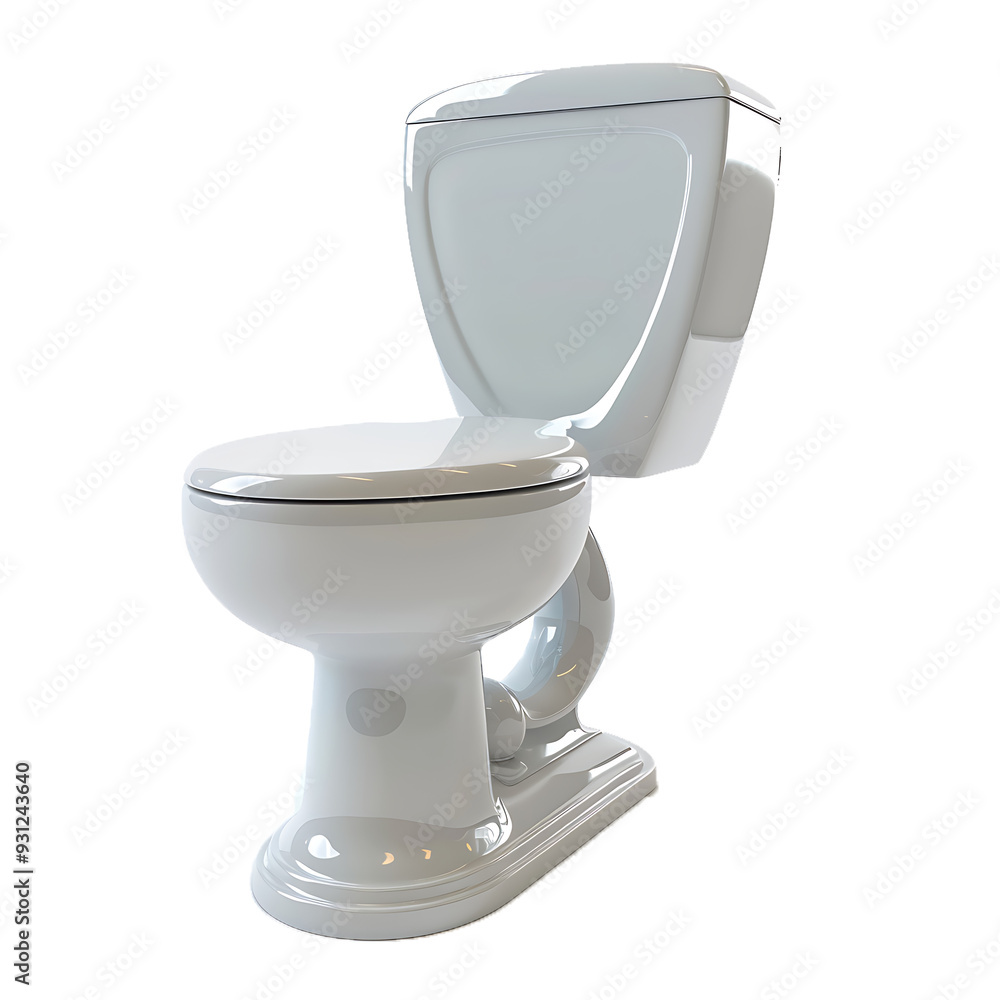 Toilet icon 3d render on transparent background Toilet icon 3d render on transparent background