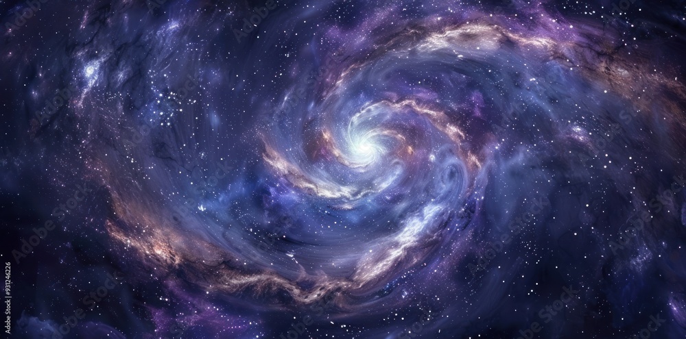 Spiral Galaxy in Deep Space Spiral Galaxy in Deep Space