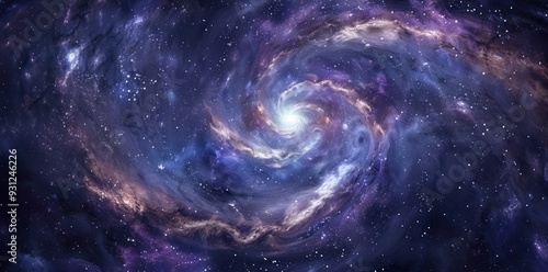 Spiral Galaxy in Deep Space