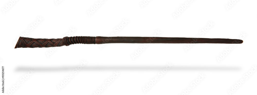 Magic wand in air on white background Magic wand in air on white background