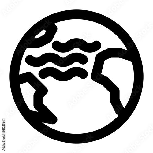 atlantic, ocean, sea, earth, geography, geographic, world outline icon
