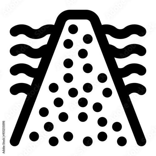 berm, embankment, dike, dam, separator, geography, geographic outline icon