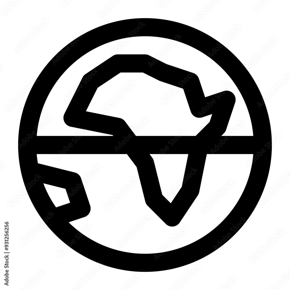 equator, latitude, earth, line, africa, geography, geographic outline icon equator, latitude, earth, line, africa, geography, geographic outline icon