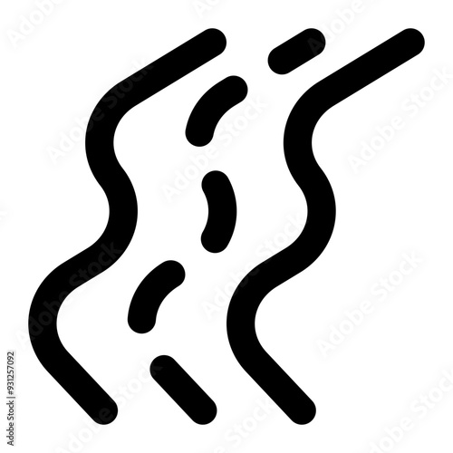 river, waterways, nature, water, watercourse, geography, geographic outline icon