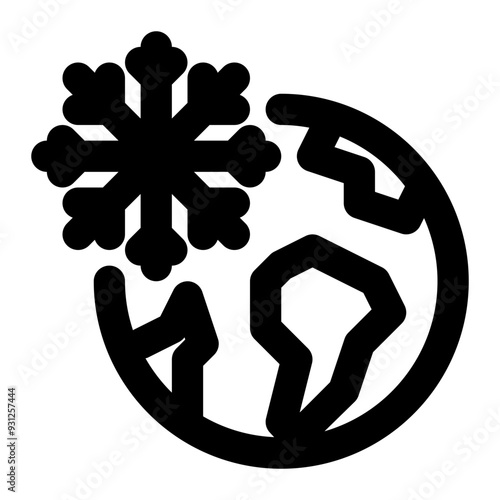 winter, weather, geography, geographic, earth, ice, snow, polar region, antarctica outline icon