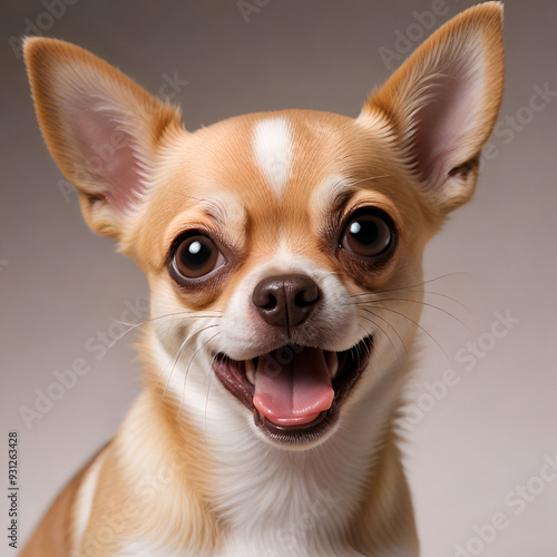 Happy Chihuahua Portrait Generative AI photo