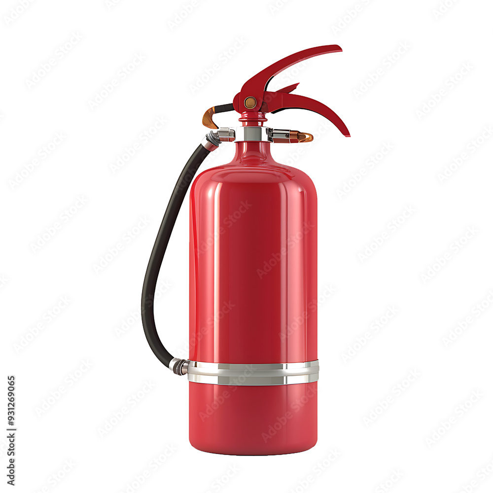 Obraz premium 3d fire extinguisher icon on transparent background