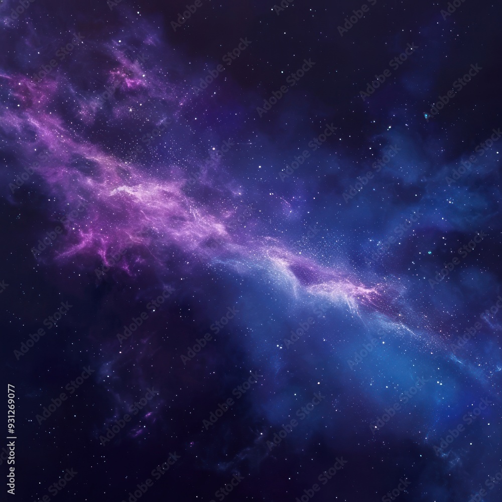 Cosmic Nebula in a Starry Night Cosmic Nebula in a Starry Night