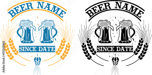 oktoberfest collection silhouette vector trendy design