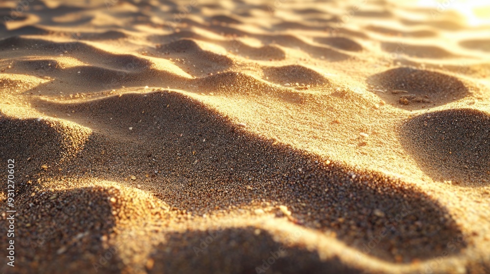 Soft Sand Patterns Under Warm Sunlight Soft Sand Patterns Under Warm Sunlight