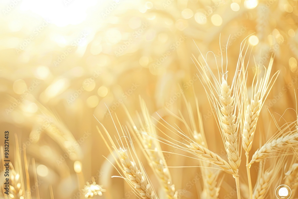 A serene banner with a golden wheat field as the backdrop, perfect for creating a warm and inviting Thanksgiving atmosphere with text overlays