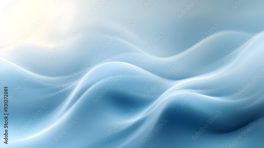 Soft blue waves create a soothing, abstract background effect. Soft blue waves create a soothing, abstract background effect.