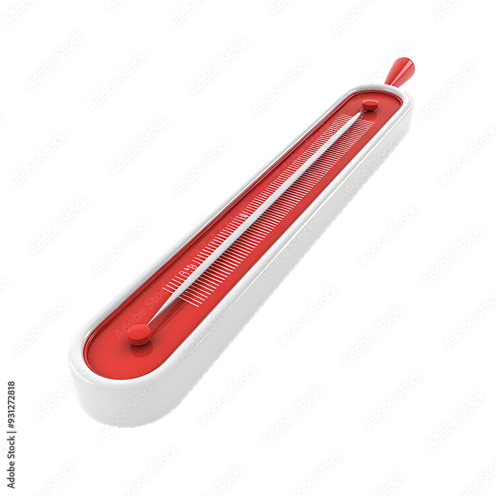 Obraz premium Thermometer 3d icon on transparent background