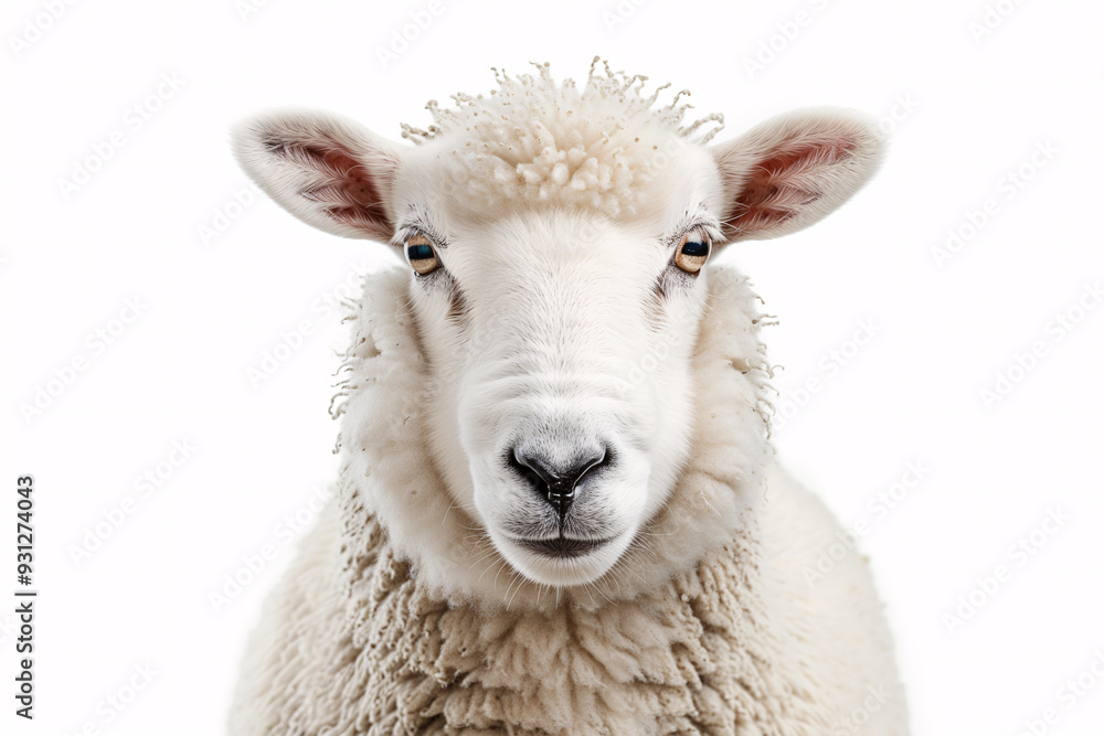 sheep isolated on white background sheep isolated on white background