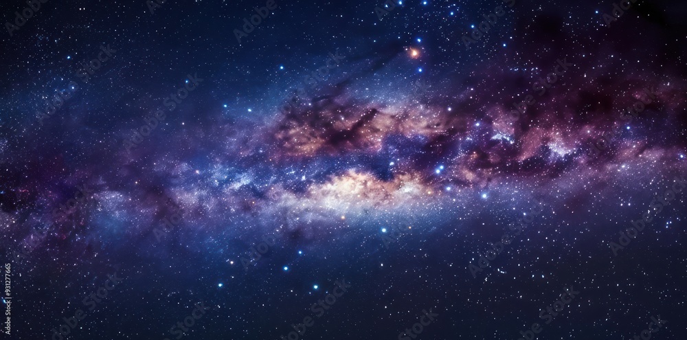 Milky Way Galaxy in Night Sky Milky Way Galaxy in Night Sky