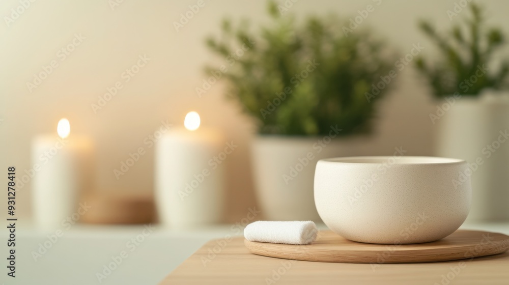 A tranquil home spa with soft lighting, essential oils, and a wellness planner, highlighting the integration of self-care into daily preventive routines A tranquil home spa with soft lighting, essential oils, and a wellness planner, highlighting the integration of self-care into daily preventive routines