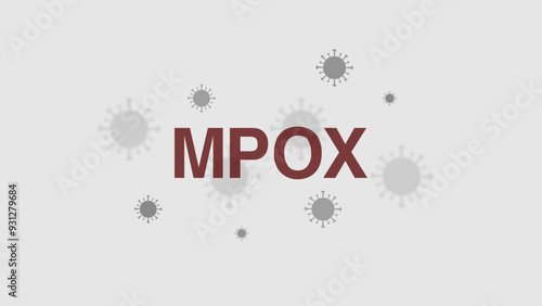 Mpox virus vector illustration