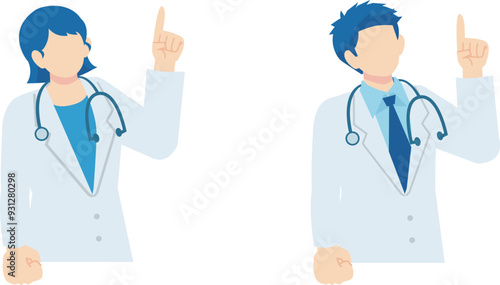 アドバイスする白衣の男女