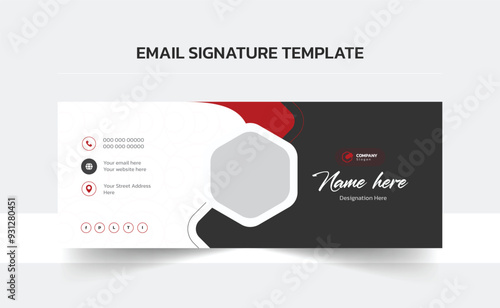 Email signature vector templates, Trendy email signature, Clean Email Template, Modern Professional awesome unique Corporate custom beautiful 
personal Office Email signature design template set with 