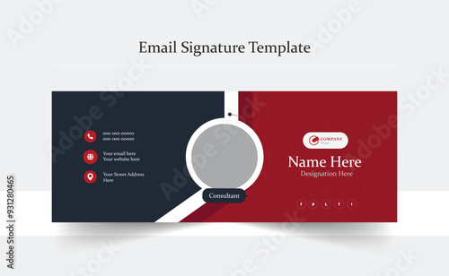 Email signature vector templates, Trendy email signature, Clean Email Template, Modern Professional awesome unique Corporate custom beautiful 
personal Office Email signature design template set with 
