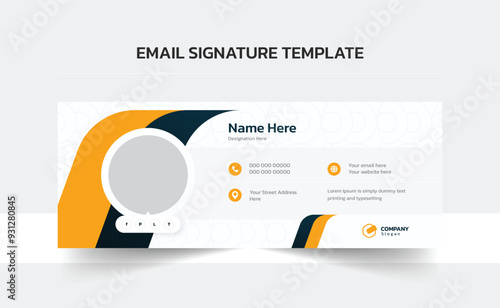 Email signature vector templates, Trendy email signature, Clean Email Template, Modern Professional awesome unique Corporate custom beautiful 
personal Office Email signature design template set with 