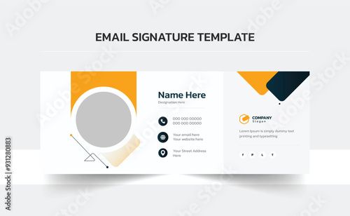 Email signature vector templates, Trendy email signature, Clean Email Template, Modern Professional awesome unique Corporate custom beautiful 
personal Office Email signature design template set with 