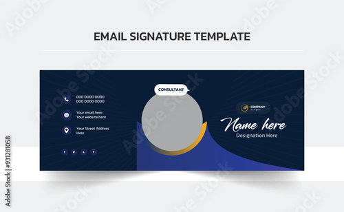 Email signature vector templates, Trendy email signature, Clean Email Template, Modern Professional awesome unique Corporate custom beautiful 
personal Office Email signature design template set with 
