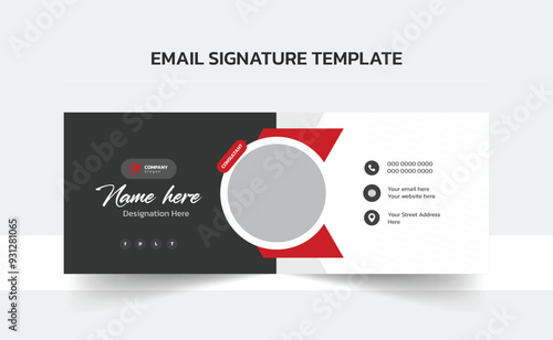 Email signature vector templates, Trendy email signature, Clean Email Template, Modern Professional awesome unique Corporate custom beautiful 
personal Office Email signature design template set with 