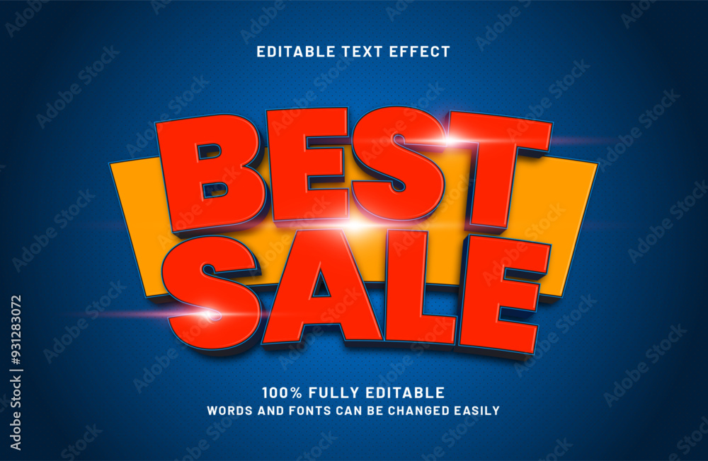 Fototapeta premium best sale editable text effect in sale and discount text style