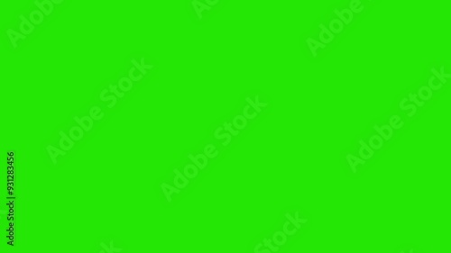 shoot gun fire sparks with isolated green screen transparent background