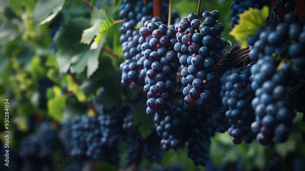A hyper-realistic photograph of grape harvesting A hyper-realistic photograph of grape harvesting