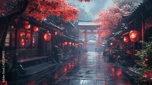 Charming Autumn Village
