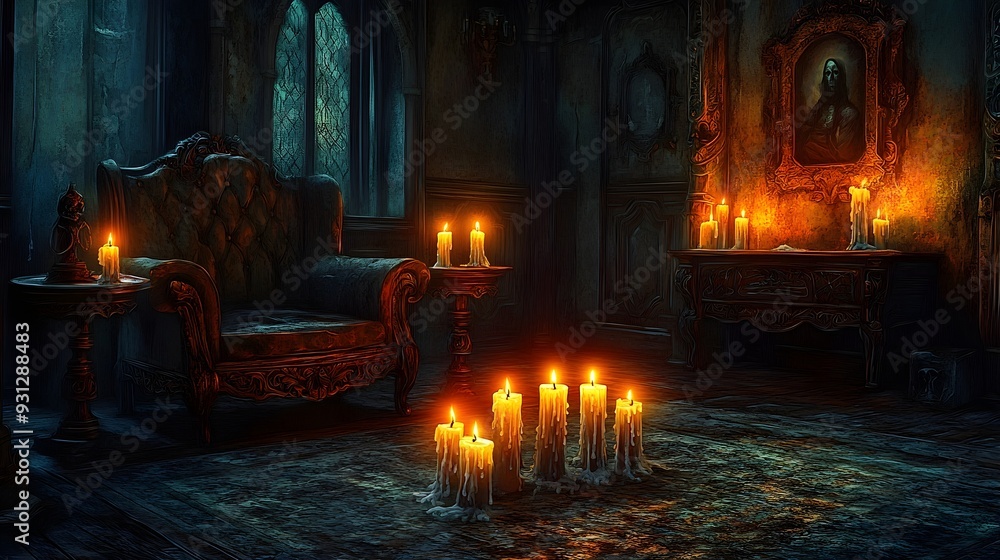 Dark Room Candlelight Mystery Antique Furniture Dark Room Candlelight Mystery Antique Furniture
