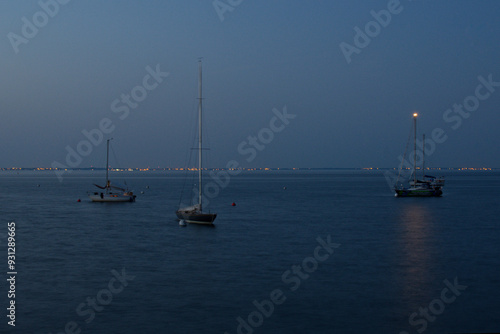 plage des dames à la tombée de la nuit, ile de noirmoutier - vendée