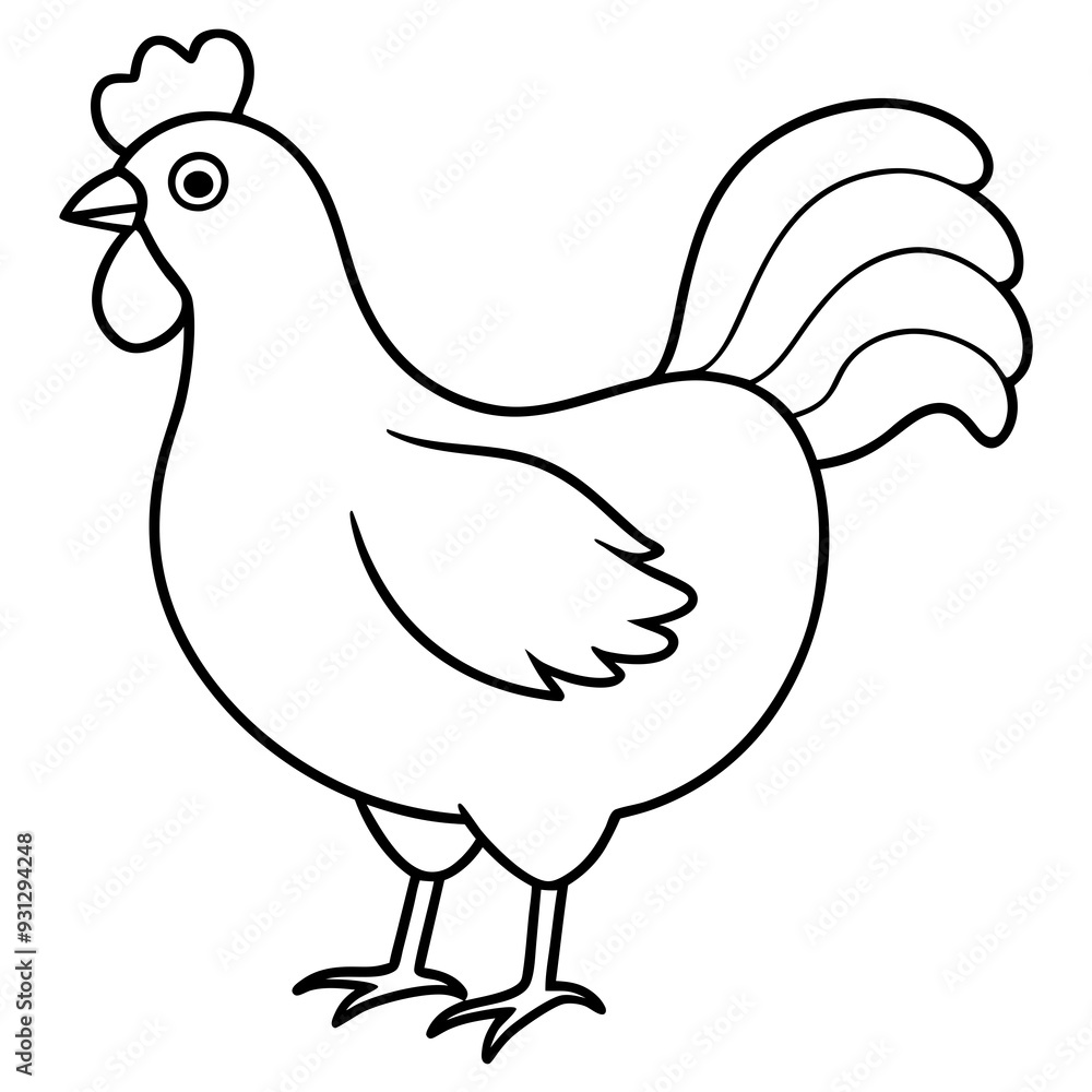 Chicken vector illustration. Chicken vector illustration.