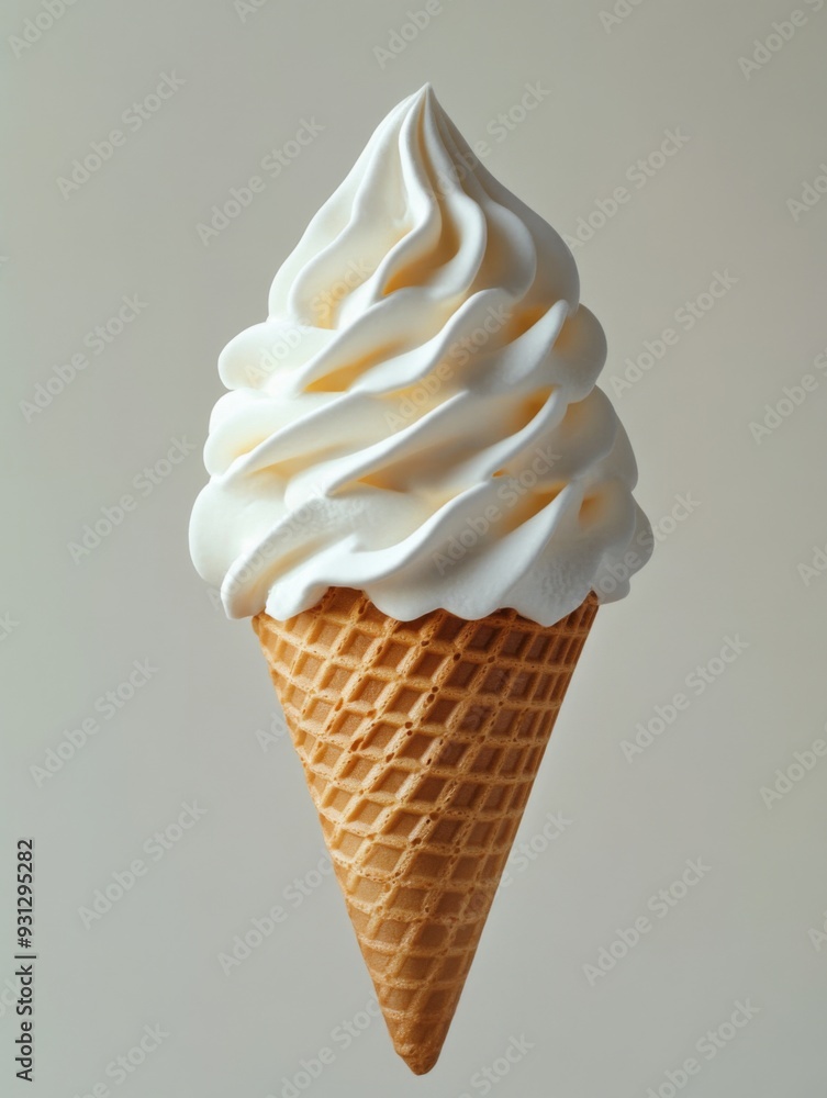 Ice Cream Cone Close-up on a Minimalist Background, Commercial Photography prop, Wallpaper, banner design, brochure, web, advertising, illustration, concept of healthy life style, summer time, Ice Cream Cone Close-up on a Minimalist Background, Commercial Photography prop, Wallpaper, banner design, brochure, web, advertising, illustration, concept of healthy life style, summer time,