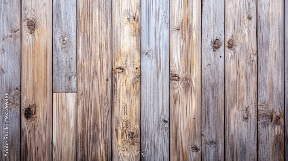 Naklejka premium Abstract wooden background with light tones and natural patterns viewed from the top