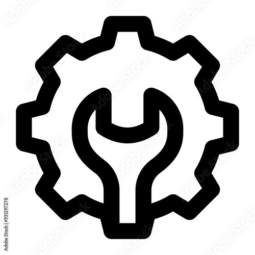 engineering, tools, machine, technical, technic, gears outline icon