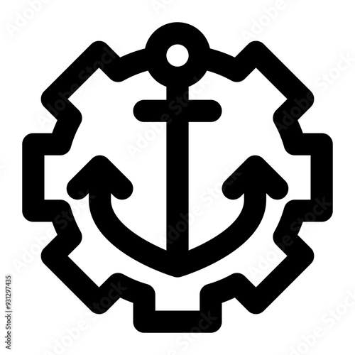 marine engineering, naval engineering, navy, engineering, naval, marine outline icon