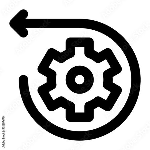 reverse engineering, back engineering, engineering, recovering, reengineering, rebuilding outline icon