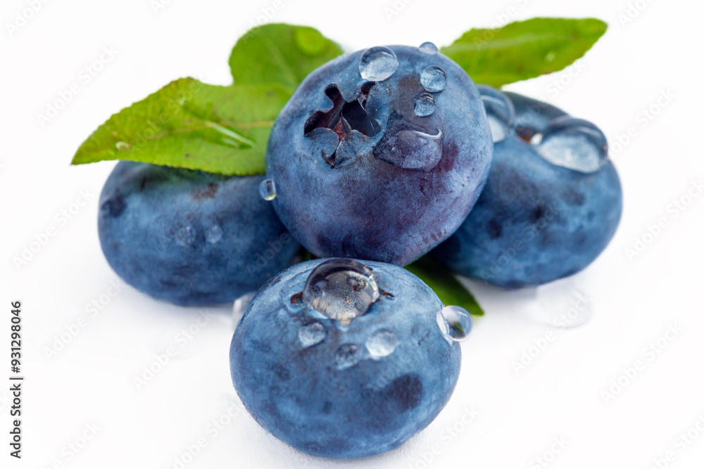 Obraz premium Macro photo of blueberries.Original color.antioxidant healthy food superfood