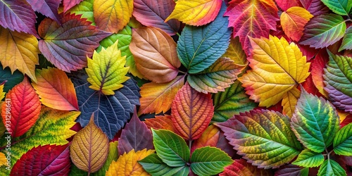 Wallpaper Mural Beautiful wallpaper featuring various types of colorful leaves, leaves, nature, background, wallpaper, autumn, fall Torontodigital.ca