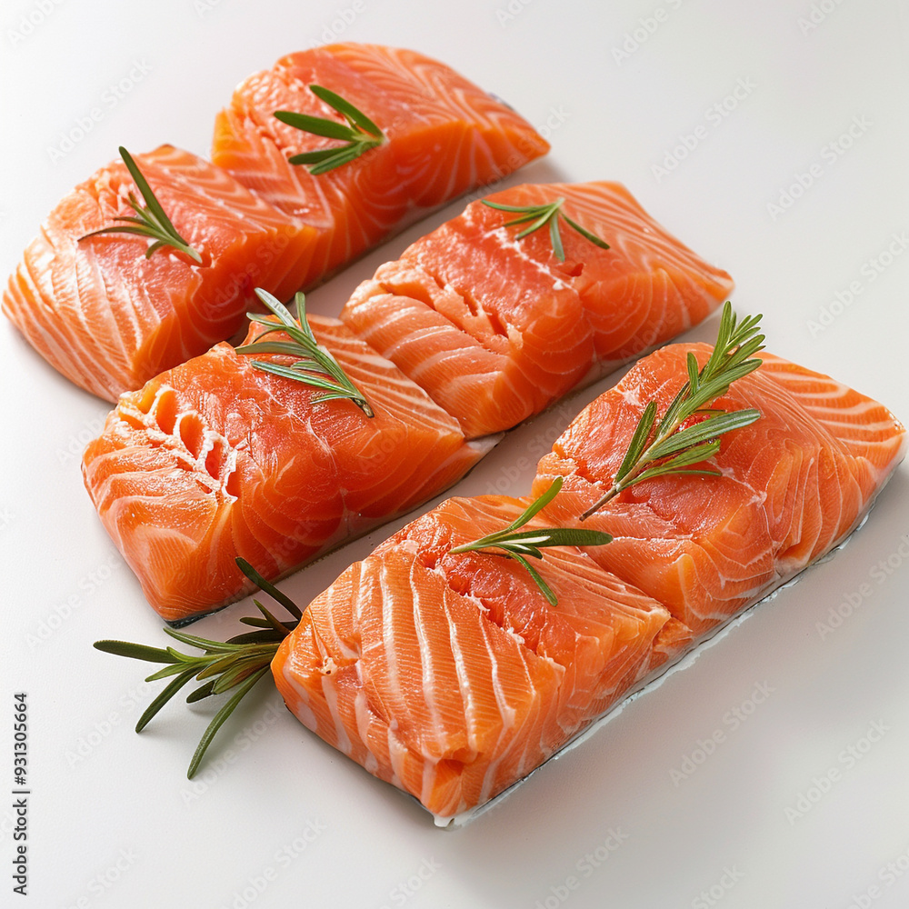 Arrangement Fillets Salmon Fresh Raw Enticing Raw Arrangement Fillets Salmon Fresh Raw Enticing Raw