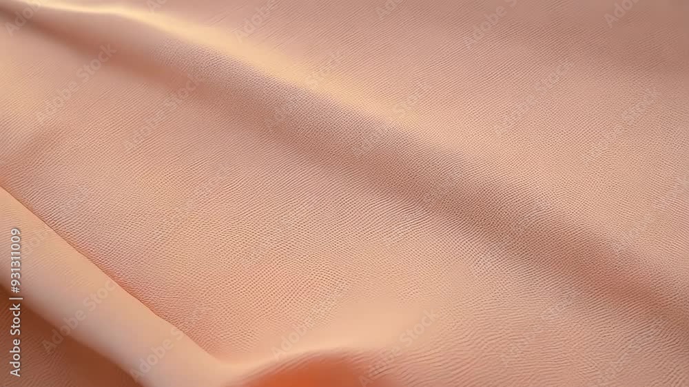 Close-up of peach-colored fabric Close-up of peach-colored fabric