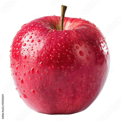 Red Apple Ultra HD Isolated on Transparent or White Background, PNG photo