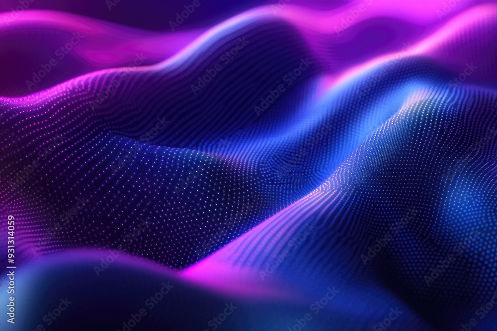 Purple Blue Fabric Close Up Purple Blue Fabric Close Up