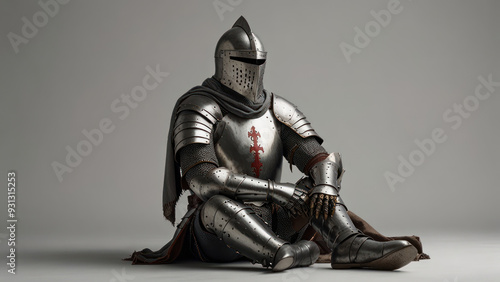 full image of a knight for using a video game head