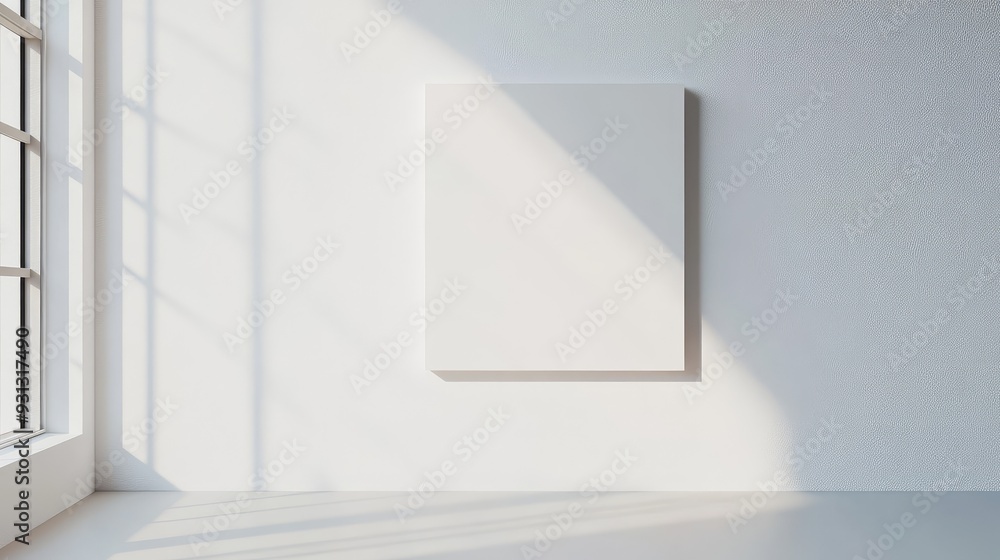A blank white canvas with soft natural light, illustrating the calming effect of visual silence on the mind. A blank white canvas with soft natural light, illustrating the calming effect of visual silence on the mind.