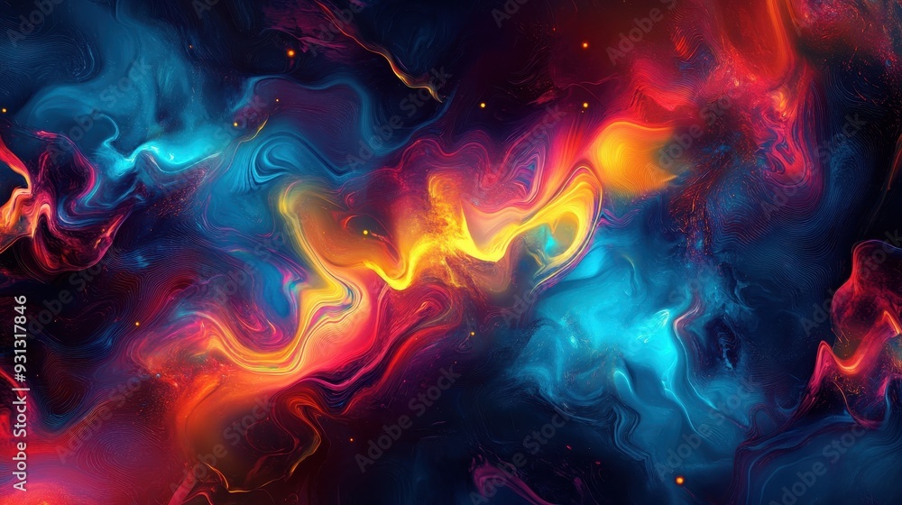 A vibrant abstract design featuring swirling colors that evoke a cosmic atmosphere. A vibrant abstract design featuring swirling colors that evoke a cosmic atmosphere.