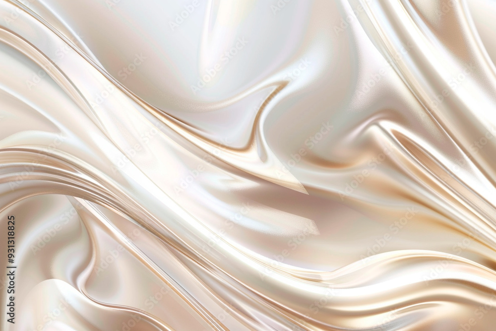 Obraz premium Luxury pearl fabric background 3d render